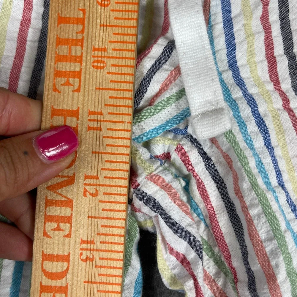 Tommy Bahama Seersucker Shorts Mens Large Multicolor Striped Cotton Drawstring